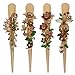 Fashion & Lifestyle Set of 4 Large Metal Alloy Alligator Sectioning Clips for Women and Girls - Pretty Strong Clamp Hair Pins Non-Slip Hair Grips Accessories for Thick Hair, Gold