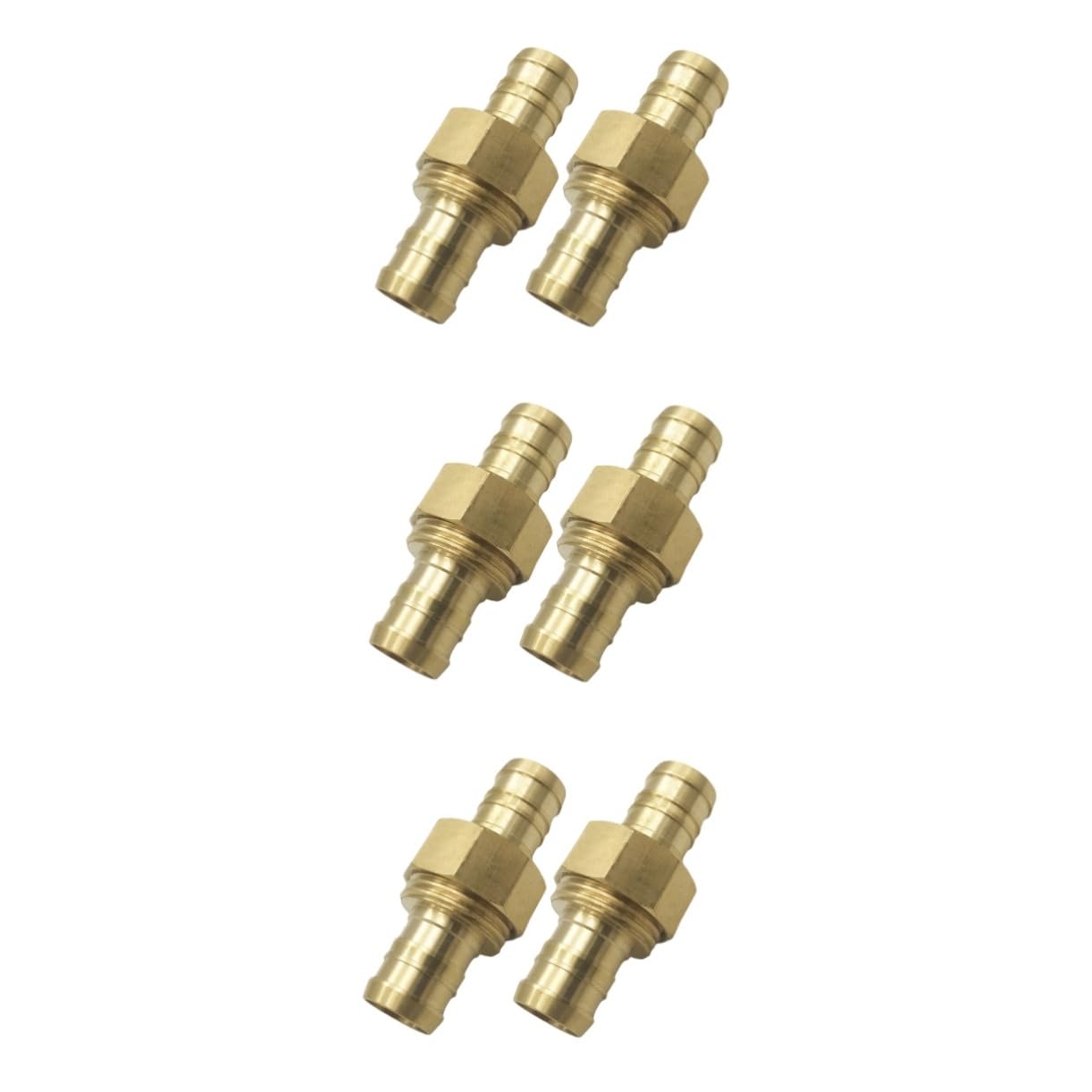 OSALADI 3 Sets Gartenschlauch-schnellverbinder 2er-Pack Messingverbinder Und Edelstahl-ringklemmen Zur Reparatur 2 Stück * 3