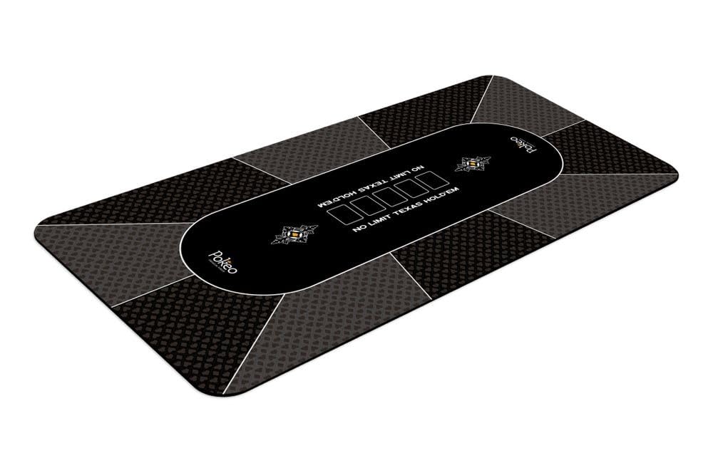 Alfombra de póker 180 x 90 cm gris