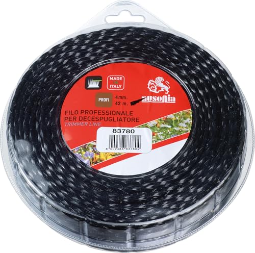 AUSONIA - FIL POUR DÉBROUSSAILLEUSE PROFESSIONNELLE VERTIGO SOUS BLISTER 4,00 MM X 42 MÈTRES