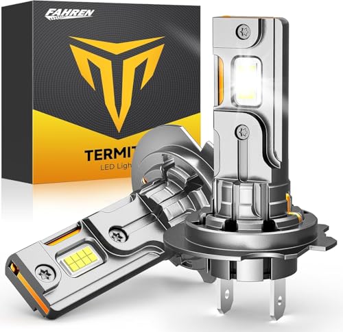 Image of Termitor H7 LED Bulbs,140,000LM Brightness High /Low Beam, 85000+ Hours Long Service Life, 6500K Cool White, Real 1:1 Halogen Size H7LL Fog Light Bulbs, 3 Mins Plug N Play, Pack of 2