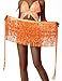 Qikqik Sequin Skirt for Women - Sparkly Orange Mini Skirt