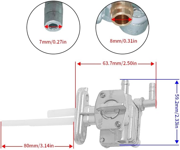 Motorcycle Gas Tank Fuel Valve Switch For XJ750 FJ600 FJ600W FJ600L FJ600LC FJ600N FJ600NC FJ600A XJ750J XJ750K XJ750MK