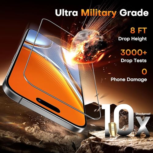Image of Tempered Glass for iPhone 17 Air Screen Protector [Military Grade Shatterproof & Longest Durable] Screen Protector iPhone 17 Air Tempered Glass Full Coverage
