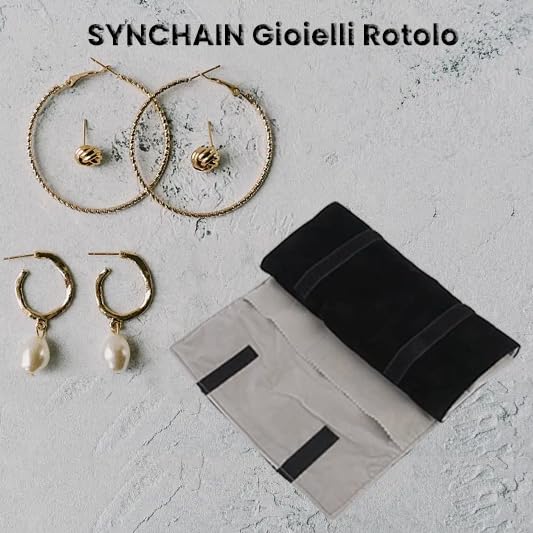 Borsa Organizer per Gioielli, Astuccio Portatile per Gioielli Da