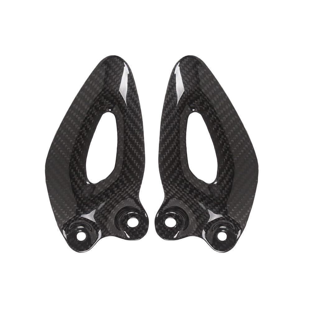 Per Triumph 3 R 2020 2021 Piastra Tacco In Fibra di Carbonio Twill Gloss Moto Rearset Pedana Copertura
