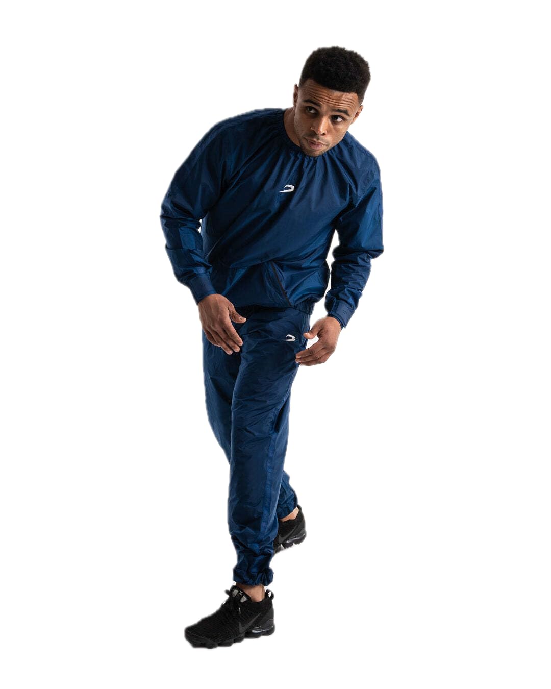 BOXRAW Hagler Sauna Suit 2.0 - Navy - XS - Sweat Suit for Boxing & MMA - Top & Bottoms - Professional Non Rip Weight Loss Training Gear - Multiple World Champion Tested & Waterproof Zipped Pockets