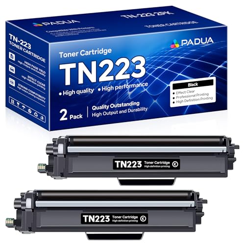 Image of TN223 Black Toner Carteidge Compatible TN-223BK Toner Replacement for Brother TN223 TN-223 HL-L3230CDW HL-L3210CW HL-L3270CDW HL-L3290CDW MFC-L3710CW MFC-L3750CDW MFC-L3770CDW Printer (2 Pack)