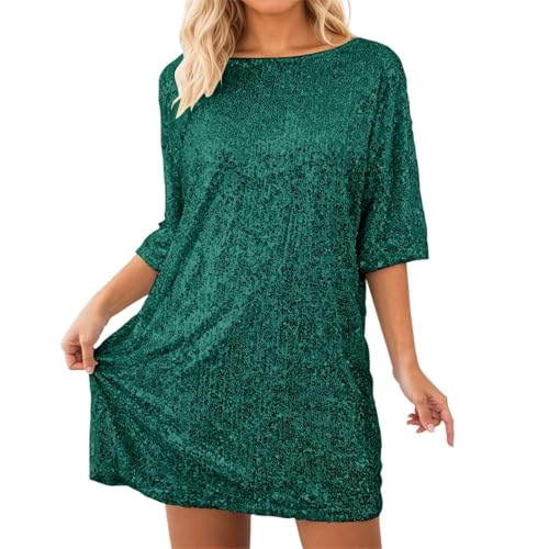Vestido de lentejuelas brillante ideal para fiestas de noche y club