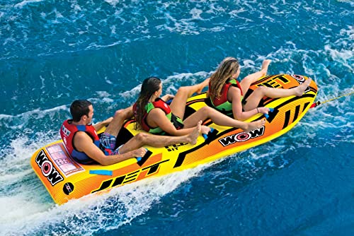 Wow World Of Watersports Jet Boat 1 2 Or 3 Person Inflatable Towable Cockpit Tube For Boating, 17-1030 #TOP3