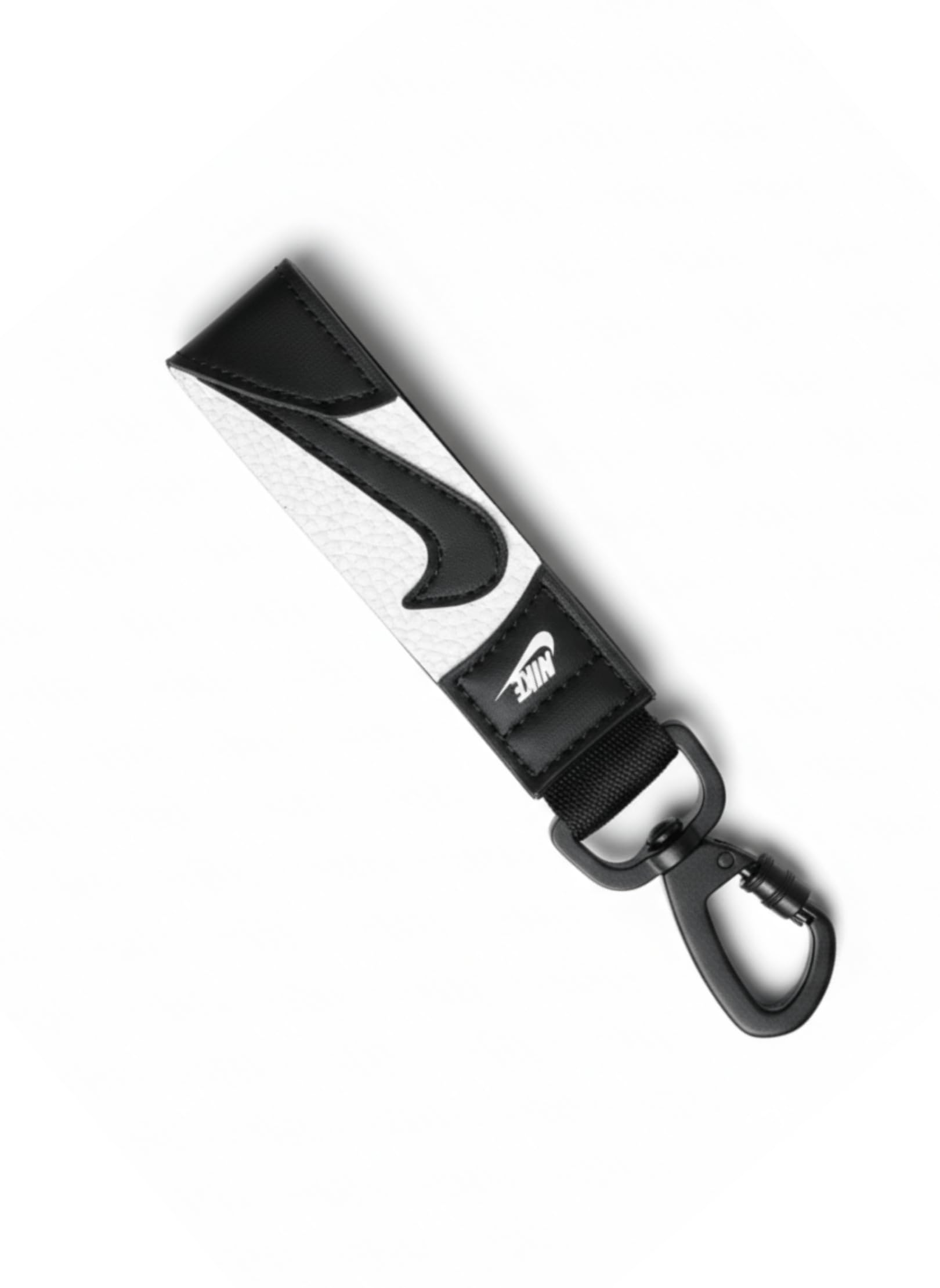 Nike Swoosh Key Holder - Durable Carabiner-Style Clip Keychain with Iconic Branding