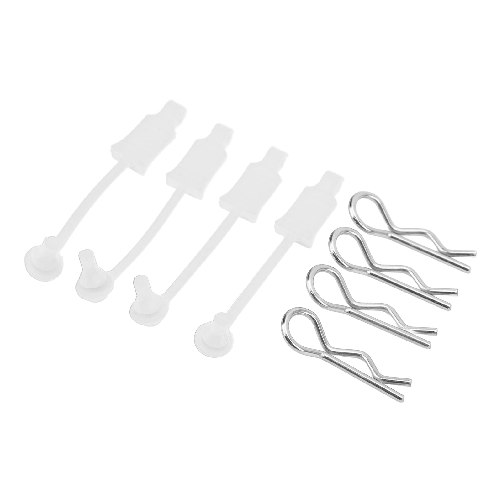 RC Car Body Clip Retainer, RC Car Shell Bolt Latch Clips Pins Upgrade Parts for Losi Lasernut U4 1/10 Remote Control Car (White)