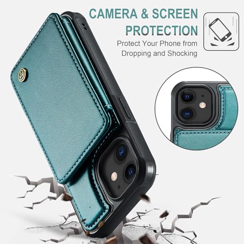 Vinich for iPhone 11 Wallet Case with Card Holder, RFID Blocking Credit Slots Kickstand Shockproof Phone Cover Fit for iPhone 11 6.1" Bluish Green by Vinich - Used condition - Image 6