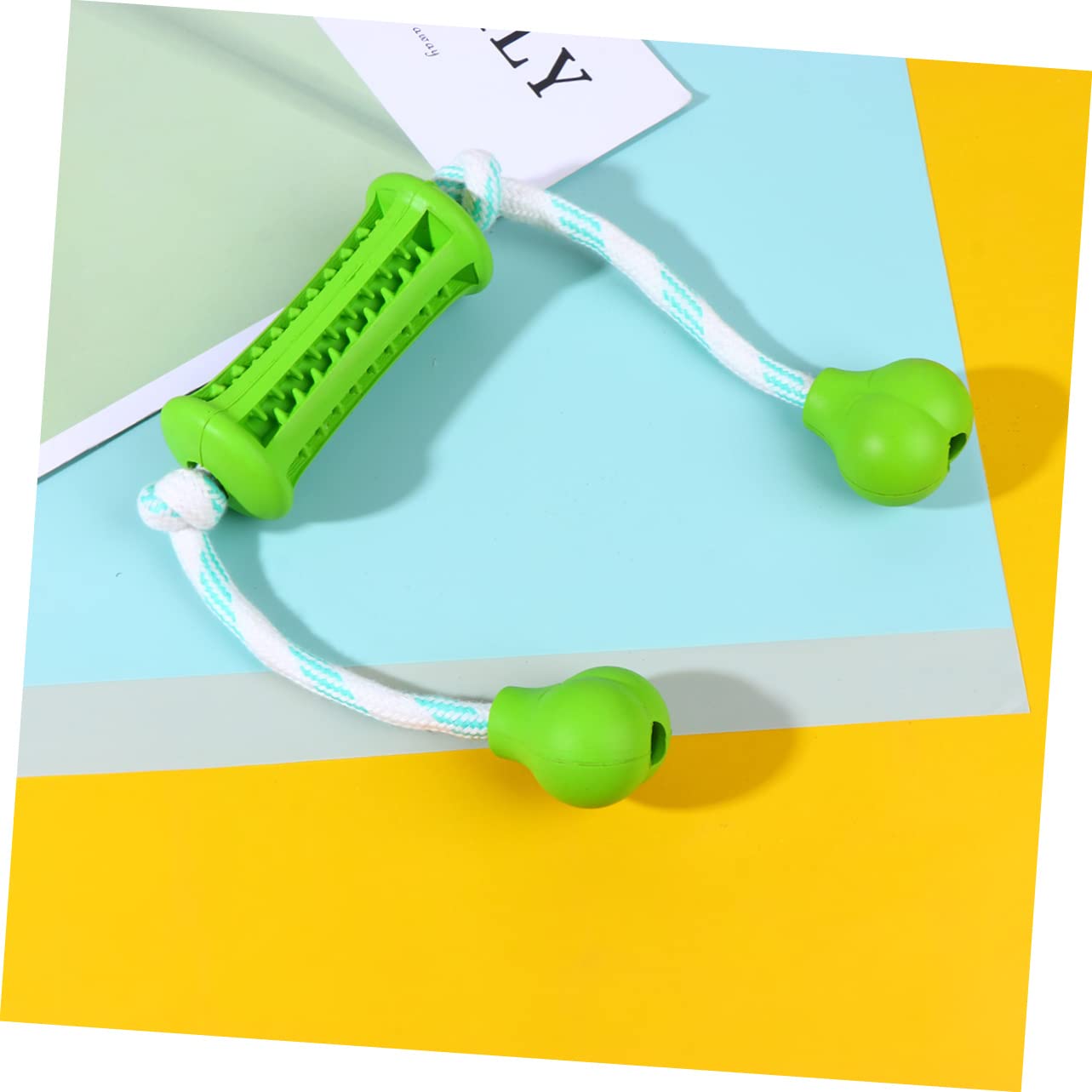 BESPORTBLE 3piezas Juguete Masticable para Perros Cepillo De Caucho Premium para Cuidado Bucal De Mascotas para Cachorros y Perros Pequeños Juguete Divertido y Duradero Verde