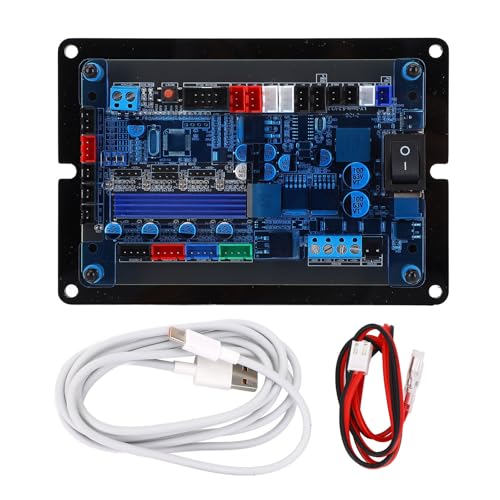 Garosa 32-Bit-CNC-3-Achsen-Steuerplatine GRBL-Controller für Holzbearbeitungsgraviermaschine mit Dual-Y-Achsen-Antrieb Offline-Unterstützung USB-Anschluss DC12-48V