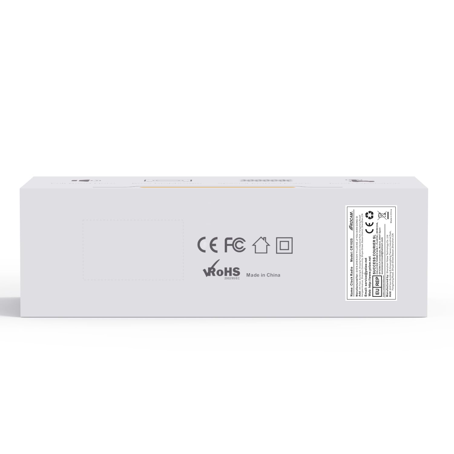ROCAM Wekker met nachtlampje, LED-klok, FM- en digitale radio ROCAM Wekker met nachtlampje, LED-klok, FM- en digitale radio