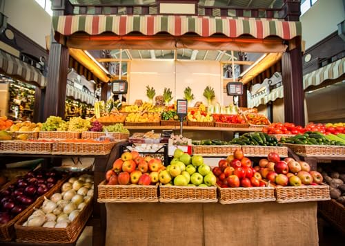 BELECO Fondo Fotográfico Tela 7x5ft Vegetales y Frutas miniatura 5