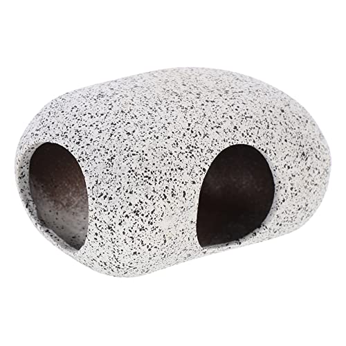 BUGUUYO 1 Pc pecera paisajismo Rocas decoración Rocas de Acuario Madera Flotante para Acuario Coral pez Adornos pecera Adorno de Piedra de Acuario Piedra de Descanso de Pescado Arcilla