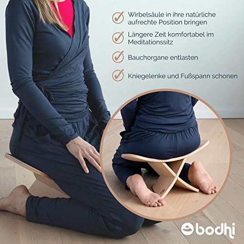 Bodhi Meditatiebank van hout (LHOTSE, geolied beuken) - Afbeelding 5
