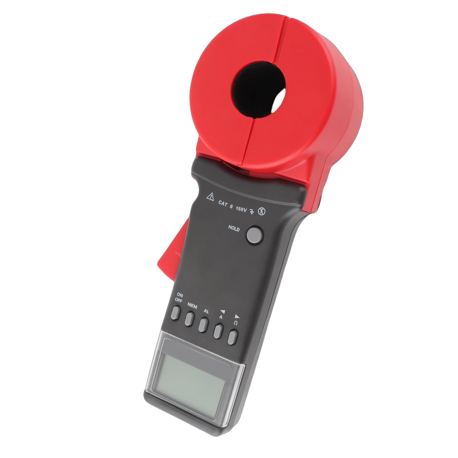 Hyuduo ETCR2100C Plus Tester Rezystancji Uziemienia Miernik Rezystancji Uziemienia Cęgowy 0,01 do 1200 Ohm 0mA do 30A z pamięcią Danych Niski Poziom Naładowania Akumulatora Automatyczne Wyłączanie dla