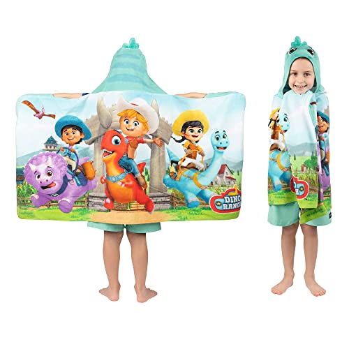 Dino Ranch Bath/Pool/Beach Soft Cotton Terry Hooded Towel Wrap, 24 In X 50 In, By Franco Kids #TOP17