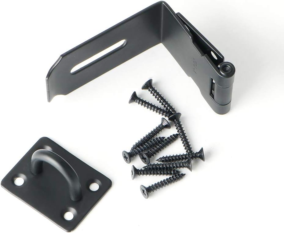 Review Discount Alise MS9KB-5 Right Angle Padlock Hasp Security Door Clasp Hasp Lock Latch,SUS304 Stainless Steel Matte Black Finish One-Day Sale: Up to 70% Off Alise MS9KB-5 Right Angle Padlock Hasp Security Door Clasp Hasp Lock Latch,SUS304 Stainless Steel Matte Black Finish