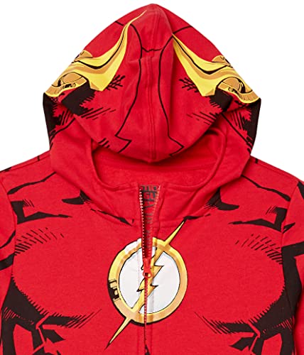DC Comics Little Flash Cosplay Zip-up Hoodie with Cape-Dc-Boys 4-202