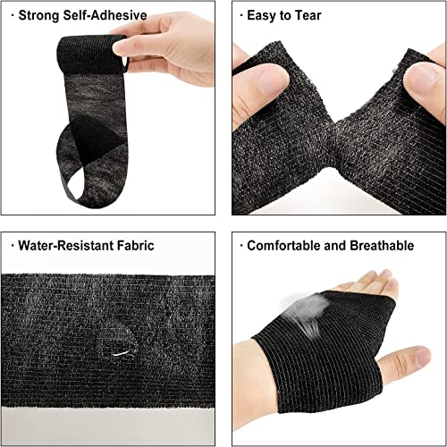 BILGETA Selbstklebender Verband, 8 Rollen x 7,5cm x 4,5m Pflaster Rolle Verbandsmaterial, Elastische Binde Bandage Fixierbinde Haftbandage Selbstklebend