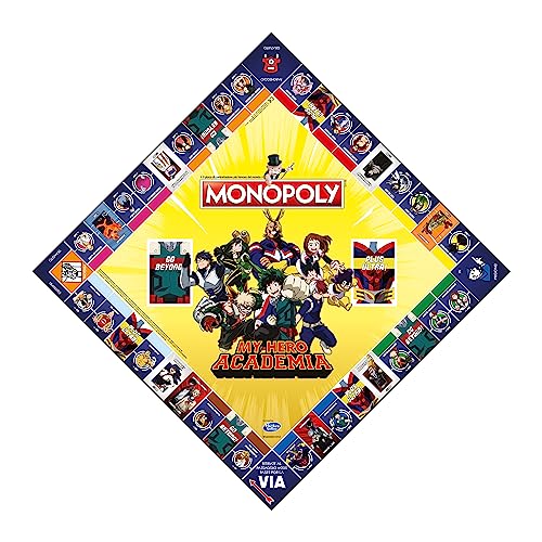 Winning Moves - Monopoly, My Hero Academia, Jeu de Plateau et Italien – Image 3