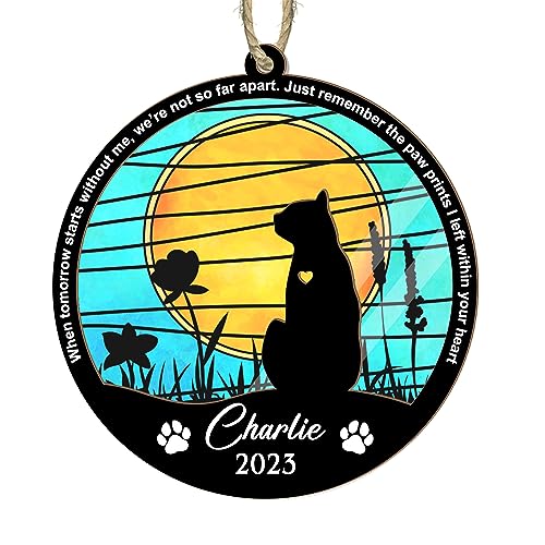 Personalized-Cat-Memorial-Suncatcher-Ornament-2023-Cat-Loss-Cat-Sympathy-Gift-Cat-Condolence-Gift-Pet-in-Memory-Keepsakes-Remembrance-Gifts-for-Pet-Engraved-Cat-Lovers-Christmas-Birthday-Gift