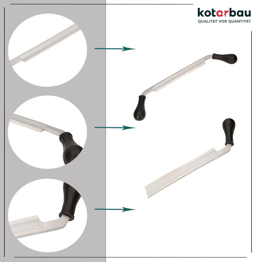 KOTARBAU® Zugmesser 480 mm Geschmiedet Ziehmesser für Holz Holzbearbeitung Stahl