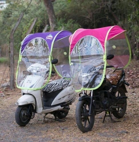 PREPOY Sunroof Shade Cover for all 2 Wheeler with Side Cover Support