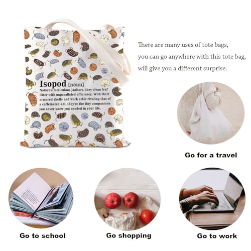 Bolsa tote con diseño de bicho bola para amantes de insectos miniatura 5