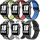 【Perfekt Kompatibel】Das Neue Apple Watch Ersatzarmband kompatibel mit Apple Watch SE, Serie 6, Serie 5, Serie 4, Serie 3, Serie 2, Serie 1. 38mm/40mm: für Handgelenke von 5.6