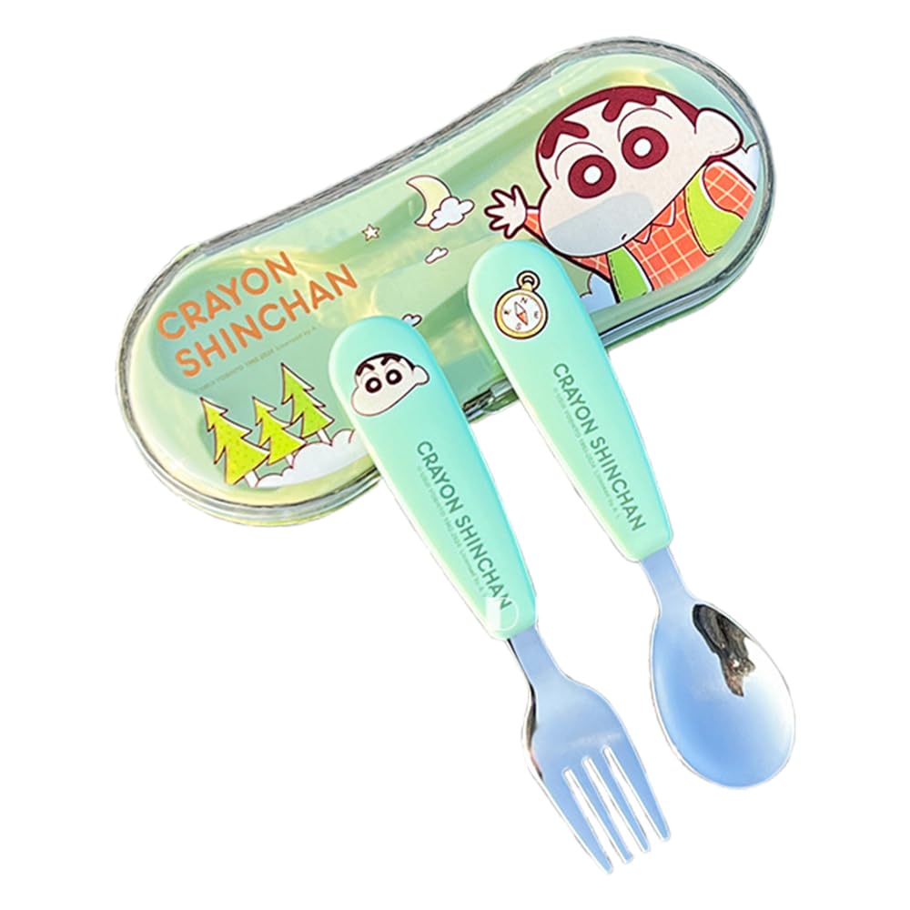 Amazon｜グリーン クレヨンしんちゃん 子供用 お弁当 スプーン