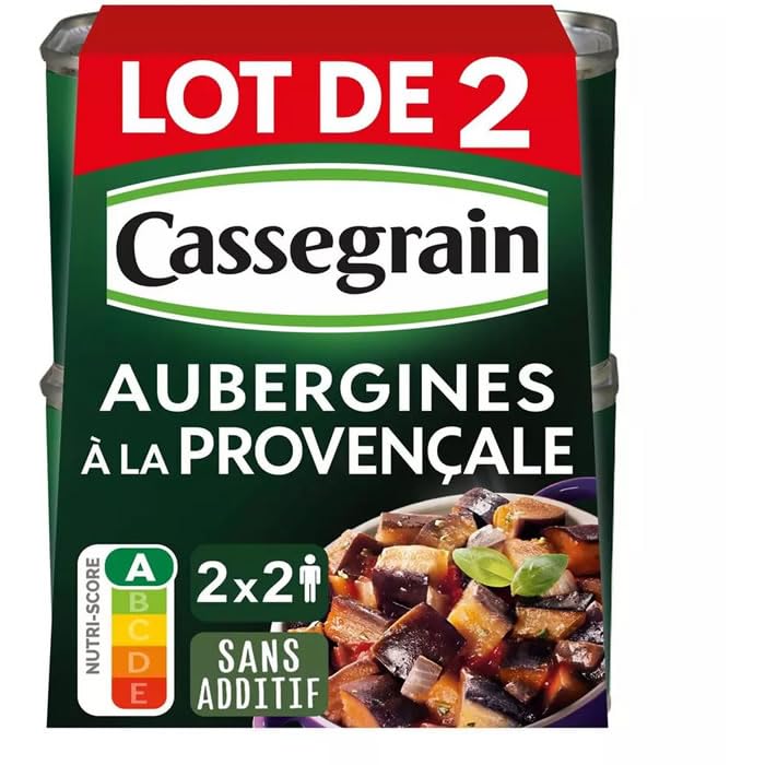 Aubergines cuisinées,750 g