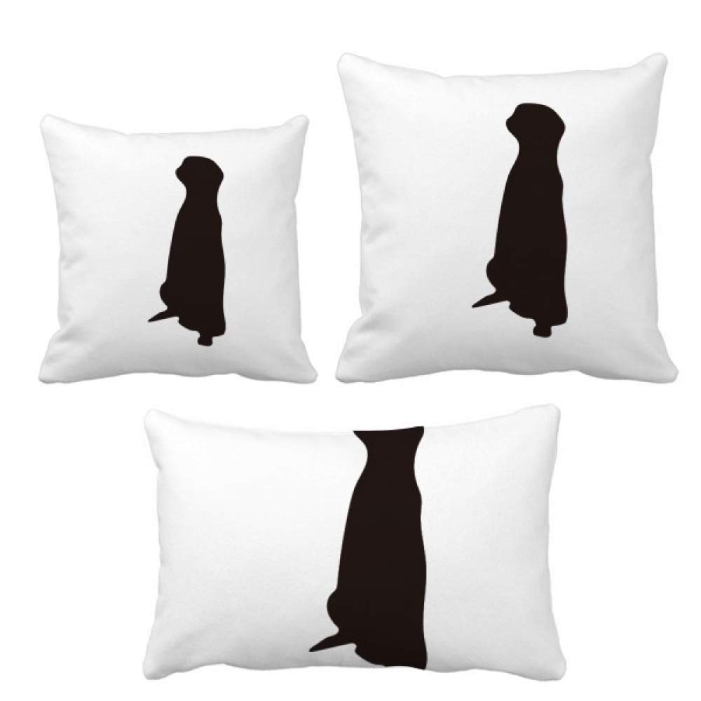 Housse de coussin copher noir animal mignon pour un salon cosy et chaleureux