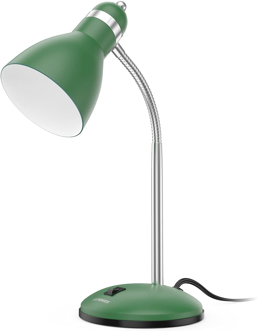 LEPOWER Metal Desk Lamp, Adjustable Goose Neck Table Lamp, EyeCaring