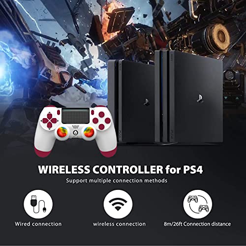 Wireless Controller für PS4, Game Controller Joystick mit Dual Vibration/6-Achsen Gyro Sensor/Audio Funktion, für PS4/Pro/Slim/PC - Image 6