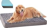 PETORREY Orthopedic Memory Foam Dog Bed for Extra Large Dogs, Dog Crate Mattress with Cooling Foam, Waterproof Lining&Removable Washable Cover,XL(41inch,90Lbs)