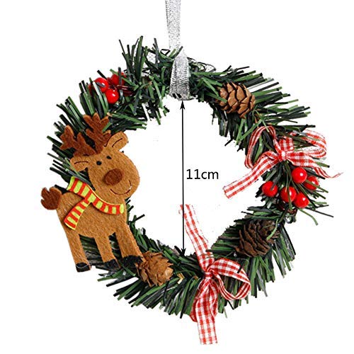 Orgrimmar 4 Pcs Christmas Pine Wreaths For Front Door Christmas Holiday Indoor Home Decor #TOP1