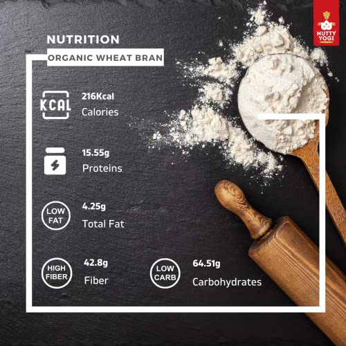Image of Nutty Yogi Healthy & High Fibre Wheat Bran | Chokar Atta Fresh from Organic Farm - 2400 gm
