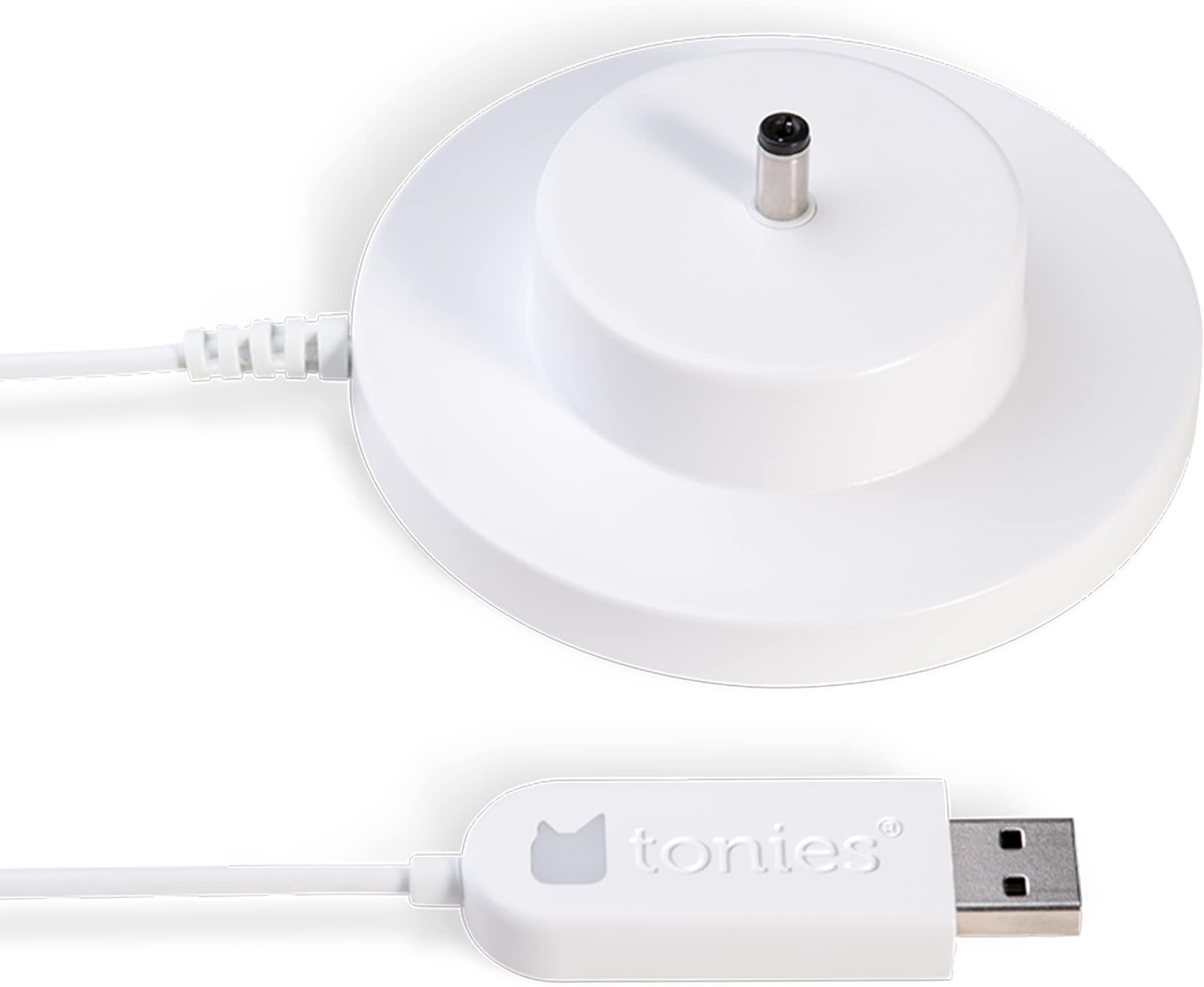 tonies USB Charging Station for Toniebox, One Charge on the Go, Toniebox USB Charging Station with LED Light in Shape of Head