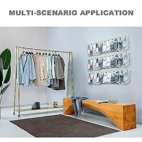 Expositor de calcetines de pared de metal para colgar joyas y pendientes largos 7