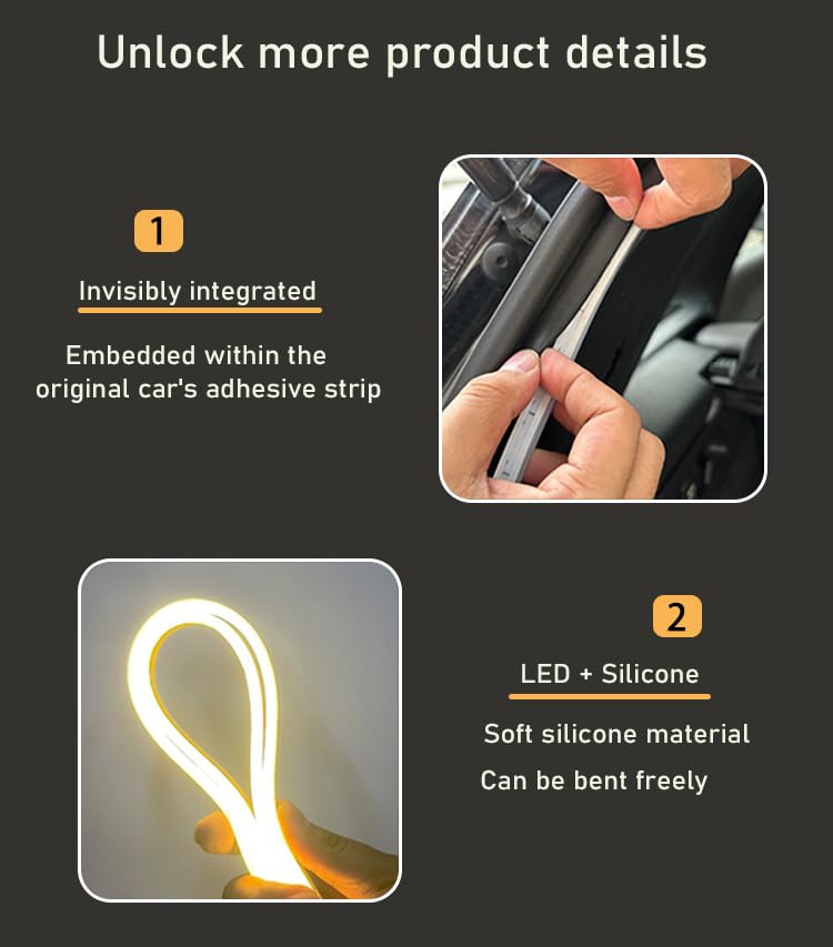 Tira de luz LED para baúl Toyota Corolla 2000-2025 miniatura 5