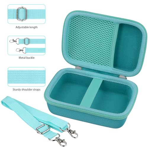 Image of khanka Hard Case for Kodak Smile+ /Kodak Smile Plus Camera,Mint Green | EVA Hard Shell, Mesh Pocket Accessory Storage, Travel-Ready Portable Storage, Easy Carry Handle, Protective Case Only