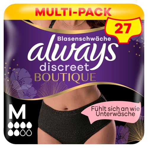 Always Discreet Boutique Inkontinenz Pants Gr. M 27 Höschen (Sparpackung 3x9 Stück) für Damen