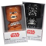Star Wars Goblet with Cocoa, Darth Vador and Chewbacca Cups, Collectible Limited Editon Set, (Pack of 2)