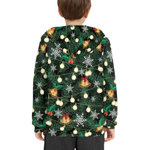 GLUDEAR Boys Girls Ugly Christmas 3D Print Pullover Hoodies Xmas Santa Claus Hooded Sweatshirts4