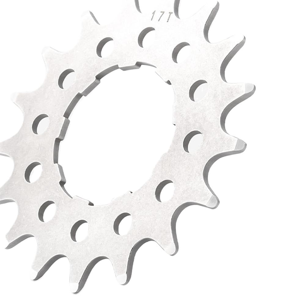 JIASHUNHE Speed Cassette Stainless Steel Freewheel Cog 12/13/14/15/16/17/18t Mountain Bike Single-speed Flywheel Repair Part(17T)